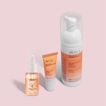 Combo Skin.q: Espuma de Limpeza Nutritiva + Sérum Vitamina C + Preenchedor Labial - QDB