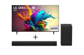 Combo Smart TV 4K LG QNED MiniLED QNED90 de 86" 2024 + Soundbar LG S40T