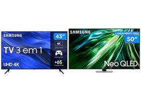Combo Smart TV 50” 4K Neo QLED Samsung Gaming TV - Wi-Fi Bluetooth + Smart TV 43” UHD 4K LED