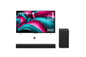 Combo Smart TV LG OLED evo AI C5 48" 2025 + Soundbar S40T 300W RMS, 2.1 Canais, Dolby Digital