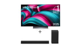 Combo Smart TV LG OLED evo AI C5 55" 2025 + Soundbar S40T 300W RMS, 2.1 Canais, Dolby Digital Combo Smart TV LG OLED evo AI C5 55" 2025 + Soundbar S40T 300W RMS, 2.1 Canais, Dolby Digital