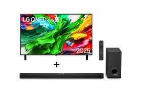 Combo Smart TV LG QNED evo AI QNED85 86" + Soundbar LG S90TY 5.1.3 Canais, 570W RMS, Dolby Atmos Combo Smart TV LG QNED evo AI QNED85 86" + Soundbar LG S90TY 5.1.3 Canais, 570W RMS, Dolby Atmos