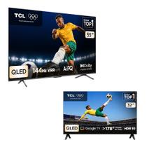 Combo Smart TV TCL 55 QLED 4K P8K WiFi 144Hz 55P8K e Smart TV TCL 32 HD QLED S5K WiFi 32S5K Combo Smart TV TCL 55 QLED 4K P8K WiFi 144Hz 55P8K e Smart TV TCL 32 HD QLED S5K WiFi 32S5K