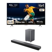 Combo Smart TV TCL 55 QLED 4K P8K WiFi Bluetooth 144Hz 55P8K e Soundbar TCL Subwoofer 2.1 S55H Combo Smart TV TCL 55 QLED 4K P8K WiFi Bluetooth 144Hz 55P8K e Soundbar TCL Subwoofer 2.1 S55H