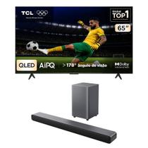 Combo Smart TV TCL 65 QLED 4K P7K WiFi Bluetooth HDR10+ 65P7K e Soundbar TCL Subwoofer 2.1 S55H Combo Smart TV TCL 65 QLED 4K P7K WiFi Bluetooth HDR10+ 65P7K e Soundbar TCL Subwoofer 2.1 S55H