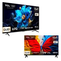 Combo Smart TV TCL 85 QLED 4K P7K WiFi 85P7K e Smart TV TCL 43 Full HD QLED S5K WiFi 43S5K Combo Smart TV TCL 85 QLED 4K P7K WiFi 85P7K e Smart TV TCL 43 Full HD QLED S5K WiFi 43S5K
