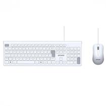 Combo Soft Teclado + Mouse Usb 2M Branco