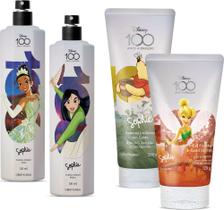 Combo Sophie Disney100: Kit Duo Colônia Infantil Sophie 2x50ml + Sabonete em Calda + Gel Glitter