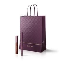 Combo Soul: Batom Líquido Marrom Turbinado Semi Mate 5ml + Lapiseira Retrátil Olhos Marrom Turbo 300mg + Sacola