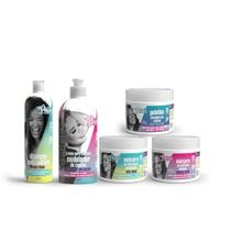 Combo Soul Power Sh + Cr Pentear + Mascaras + Gelatina Combo Soul Power Sh + Cr Pentear + Mascaras + Gelatina