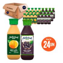 Combo Suco Natural One 24x180ml 100% Suco Uva Maçã + Laranja Maçã, Ideal para Lancheira