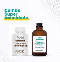 COMBO SUPER IMUNIDADE - Fórmula para Imunidade 02 e Xarope Expectorante 150ml COMBO SUPER IMUNIDADE - Fórmula para Imunidade 02 e Xarope Expectorante 150ml