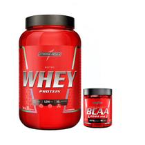 Combo Suplemento em Pó Nutri whey Protein Isolado Concentrado Bcaa Integralmedica
