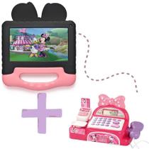 Combo Tablet Multi Minnie 7 pol 4GB RAM 64GB + Case + Caixa Registradora Minnie - NB414K