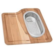 Combo Tábua p/ Cubas Morgana Tramontina + Cesto Coador Inox Combo Tábua p/ Cubas Morgana Tramontina + Cesto Coador Inox