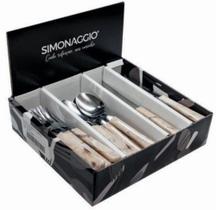 Combo talheres elementos travertino 80 pecas