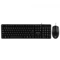 Combo Teclado e Mouse Keytime Minimal, USB, Preto, KYT0015