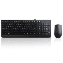 Combo Teclado e Mouse Lenovo 300 USB com Fio - Tamanho Cheio