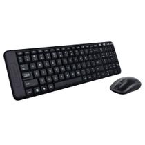 Combo Teclado e Mouse Logitech MK220 Wireless Preto Combo Teclado e Mouse Logitech MK220 Wireless Preto