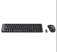 Combo Teclado e Mouse Logitech sem Fio MK220 - 920-004431 Preto
