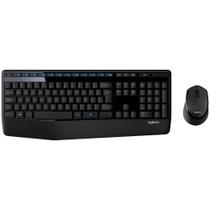 Combo Teclado e Mouse Logitech Sem fio MK345 Preto ABNT2