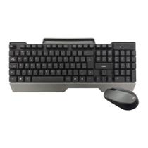 Combo teclado e mouse oex tm406 office preto e cinza