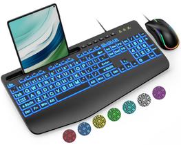 Combo Teclado e Mouse SABLUTE com Fio USB - Retroiluminado Combo Teclado e Mouse SABLUTE com Fio USB - Retroiluminado