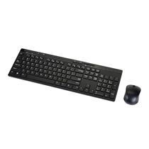 Combo Teclado e Mouse Sem Fio Amazon Basics Tamanho Completo Preto