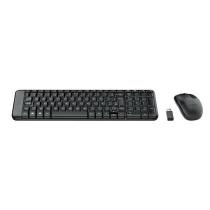 Combo Teclado e Mouse sem fio Logitech MK220 com Design Compacto, Conexão USB, Pilhas Inclusas e Layout ABNT2