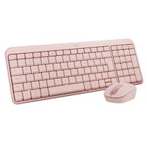 Combo Teclado e Mouse Sem Fio Logitech MK250 Rosa Combo Teclado e Mouse Sem Fio Logitech MK250 Rosa