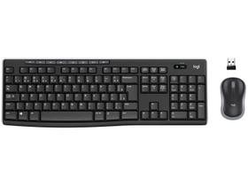 Combo Teclado e Mouse sem fio Logitech MK270 com Teclas de Mídia de Fácil Acesso, Conexão USB, Pilhas Inclusas e Layout ABNT2 -920-004433