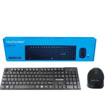 Combo Teclado e Mouse Sem Fio Multi, 1200DPI, com Teclas Flutuantes, USB, Preto TC251