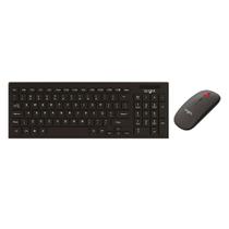 Combo Teclado E Mouse Sem Fio Office Slim Preto Combo Teclado E Mouse Sem Fio Office Slim Preto