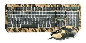 Combo Teclado E Mouse Warrior Kyler Gamer Army C/ Cabo-tc249 Combo Teclado E Mouse Warrior Kyler Gamer Army C/ Cabo-tc249