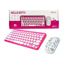 Combo Teclado + Mouse Hello Kitty S/ Fio Bluetooth Wireless