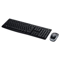 Combo Teclado + Mouse Logitech Mk270 Wireless Usb Preto/cinza