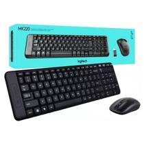 Combo Teclado + Mouse Sem fio Logitech - Modelo MK220