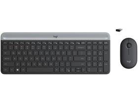 Combo Teclado Mouse Sem Fio Mk470 português Logitech abnt 2