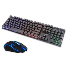 Combo Teclado Semi Mecânico Mouse Gamer Led RGB M-300