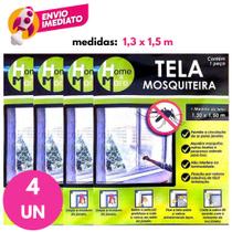 Combo Tela Mosquiteiro Janela E Pega Mosca Adesivo Repelente Mosca Mosquito Pernilongo Insetos