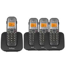 Combo Telefone Sem Fio Ts 5120 + 3 Ramais Ts 5121 Intelbras