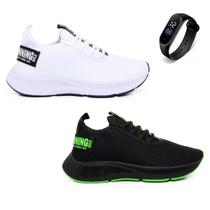 Combo Tênis Esportivo Masculino Academia Caminhada + Relógio Olimp BF Shoes Combo Tênis Esportivo Masculino Academia Caminhada + Relógio Olimp BF Shoes
