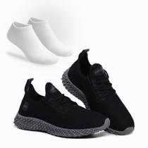 Combo Tênis Masculino Esportivo Com Meia Perfeito para Caminhar, Treinar e Usar no Dia a Dia - Ascension