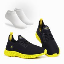 Combo Tênis Masculino Esportivo Com Meia Perfeito para Caminhar, Treinar e Usar no Dia a Dia