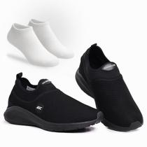 Combo Tênis Ortopédico Unissex Ascension Com Meia Branca Conforto e Leveza para Caminhada, Academia