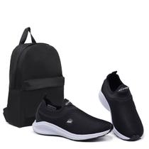 Combo Tênis Unissex Para Caminhada Academia Calce Fácil com Mochila Básica Reforçada Combo Tênis Unissex Para Caminhada Academia Calce Fácil com Mochila Básica Reforçada