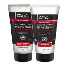 Combo termoativo gel e serum pimenta negra 200g dágua natural Combo termoativo gel e serum pimenta negra 200g dágua natural