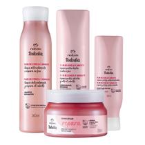 Combo Tododia Cabelos Natura Cronograma Reconstrução Flor de Cereja e Abacate Reparação