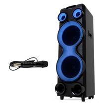 Combo Torre Polyvox Xt2212t Led 2500w + Microfone Com Fio Combo Torre Polyvox Xt2212t Led 2500w + Microfone Com Fio