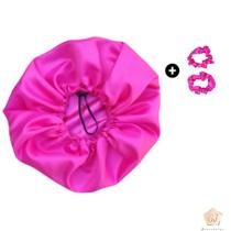 Combo touca~De~cetim"Dupla Face Ajustavel + Scrunchie